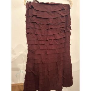 Trina Turk Los Angeles ruffled  Multi Tiered Maxi Skirt  size 6